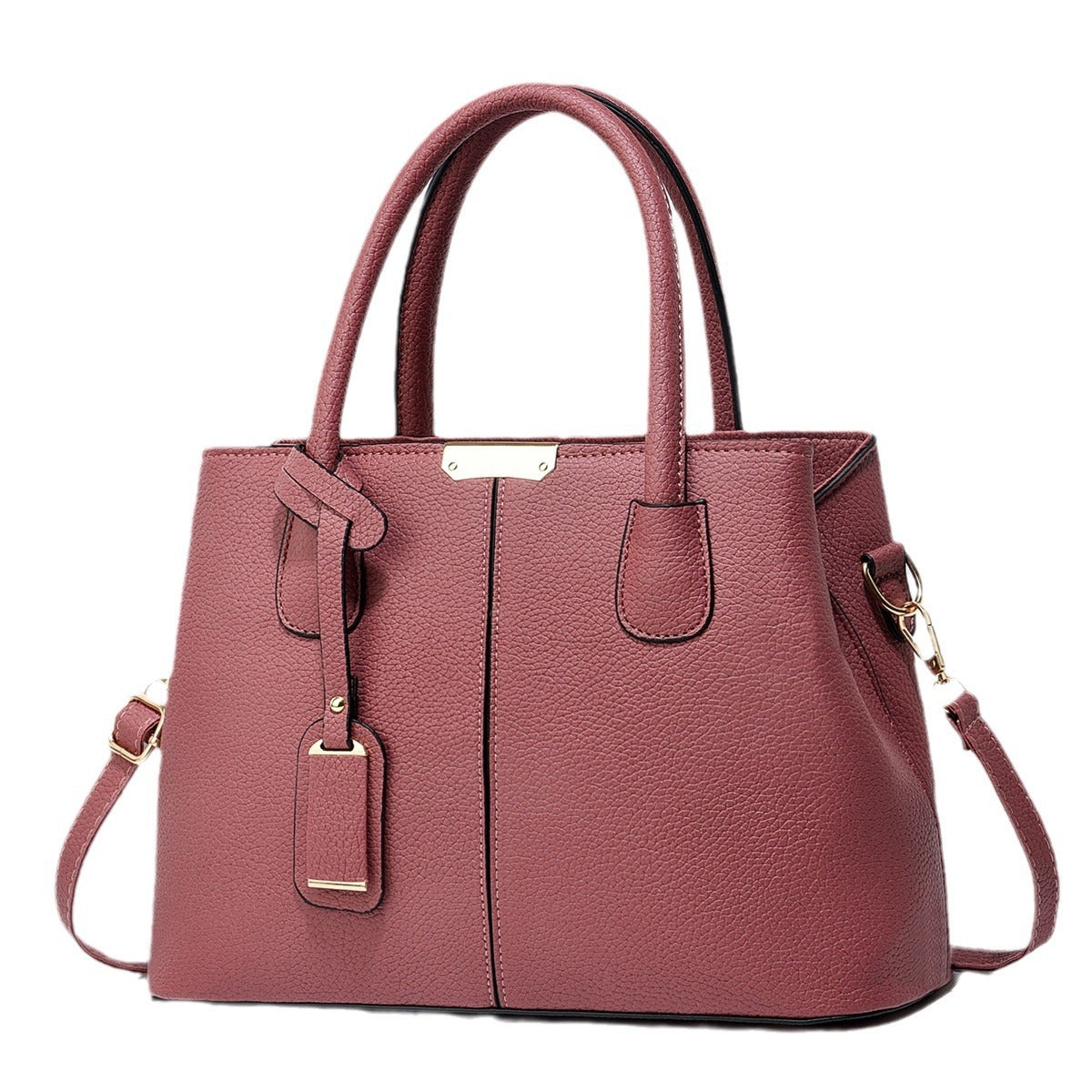 Leather Handbags, Large Capacity Tote Bag, Square Shoulder Bag