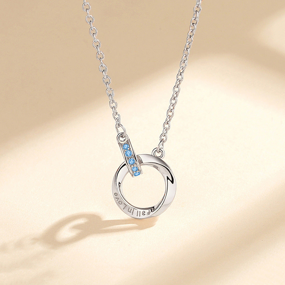 Silver Mobius Strip Necklace