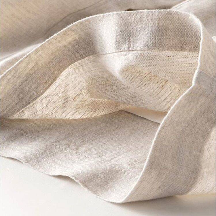 Loose And Thin Cotton And Linen  Drape High-waist Straight Long Pants