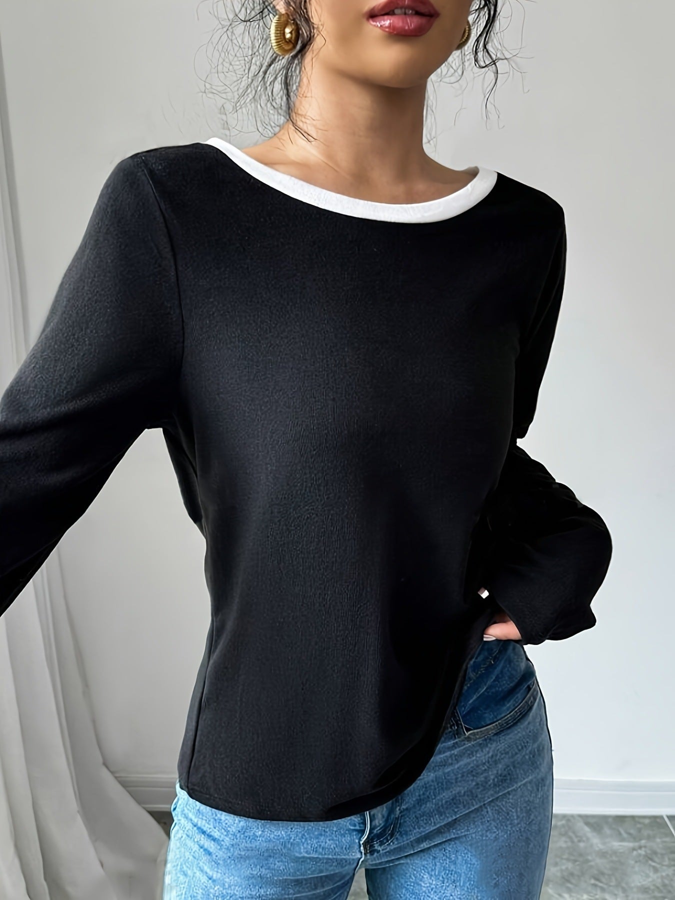 T-Shirt Full Sleeve Base Layer Top Crew Neck Design
