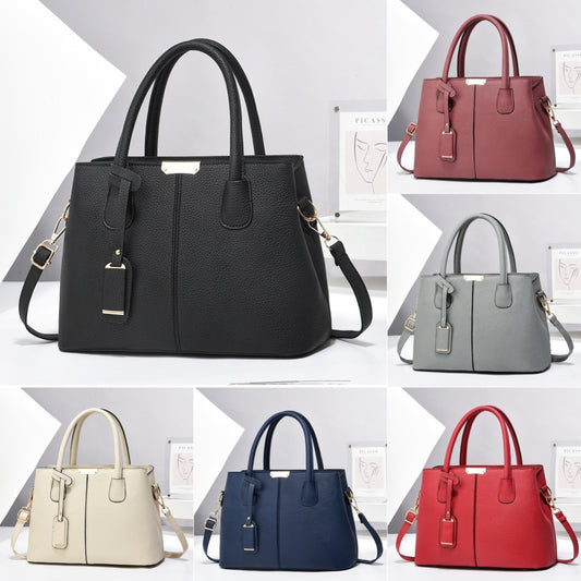 Leather Handbags, Large Capacity Tote Bag, Square Shoulder Bag
