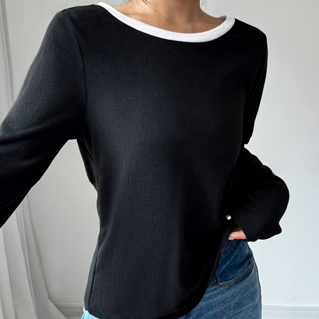 T-Shirt Full Sleeve Base Layer Top Crew Neck Design
