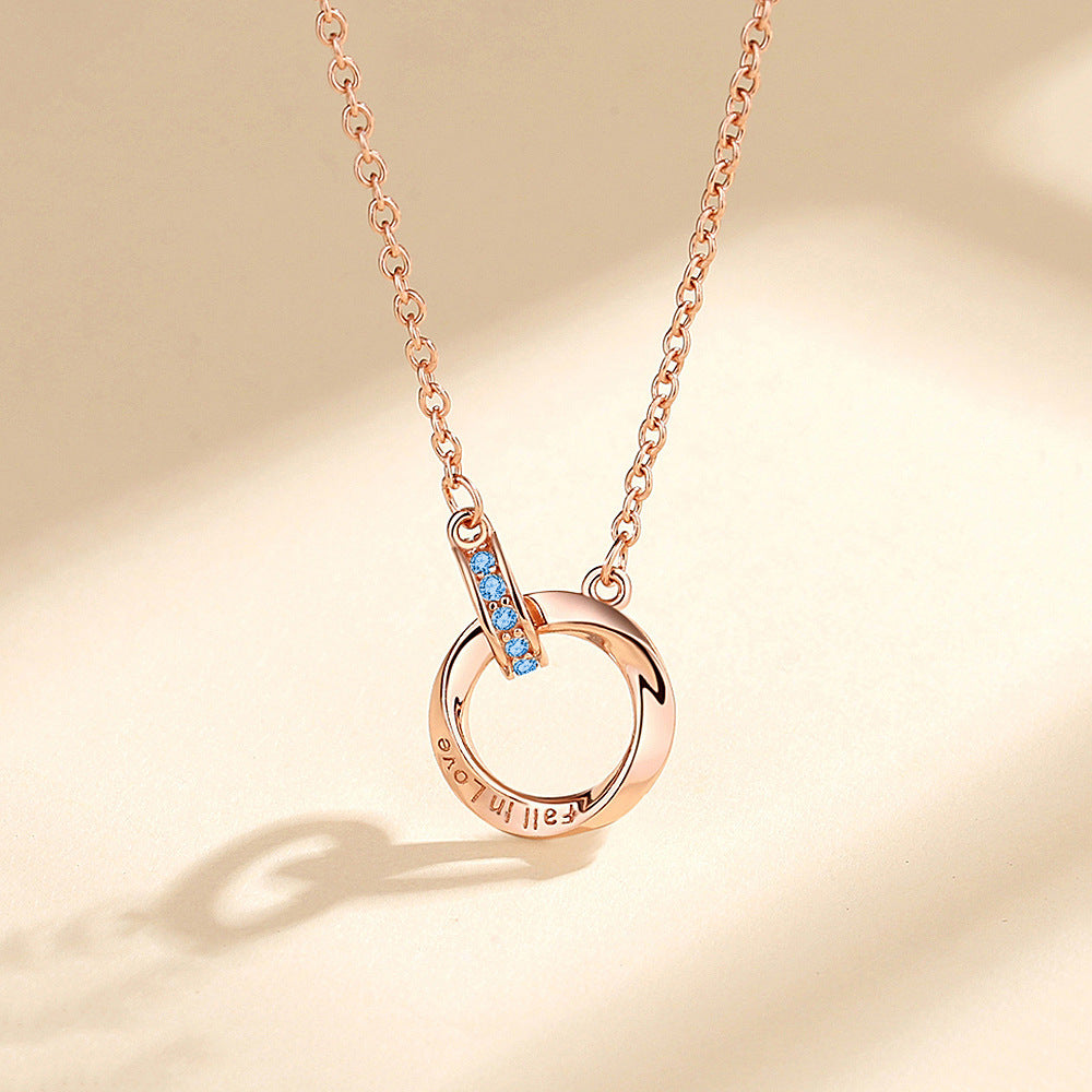 Silver Mobius Strip Necklace