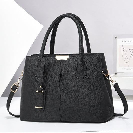 Leather Handbags, Large Capacity Tote Bag, Square Shoulder Bag