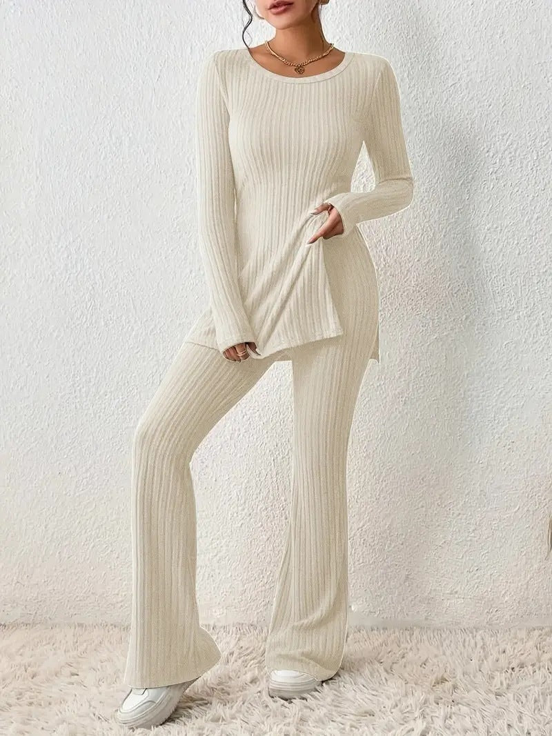 Polyester Solid Color Casual Slim Fashion Elegant Outfit