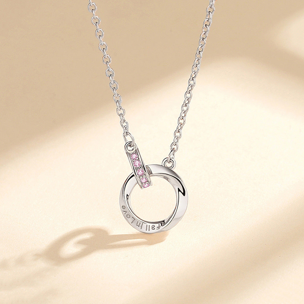 Silver Mobius Strip Necklace